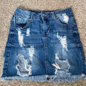 American eagle denim skirt